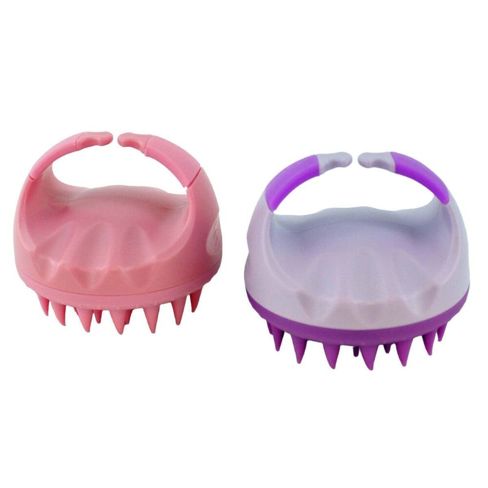 2 pcs Scalp Massager Shampoo Brush, Scalp Scrubber Soft Silicone Dandruff Remove